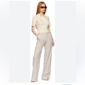 Anne Isabella off white cotton polo